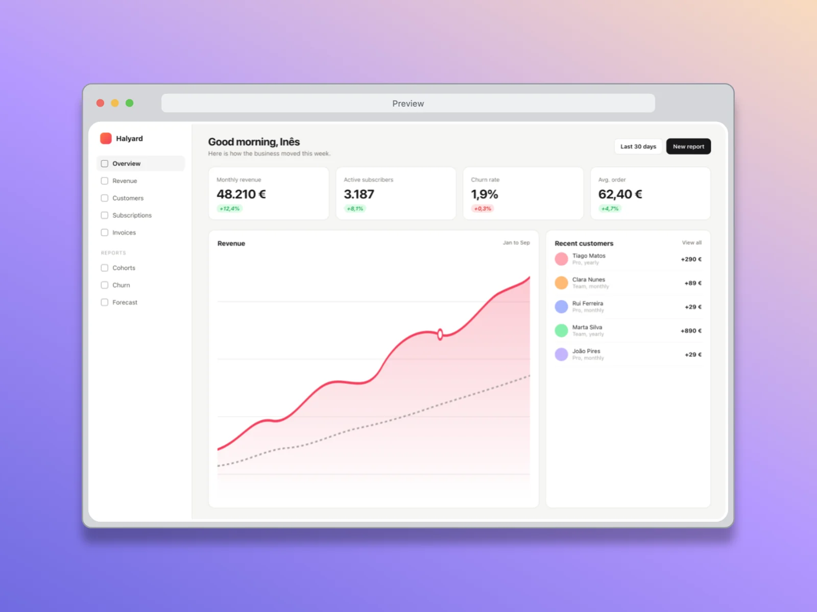Browser template: Browser, gradient.